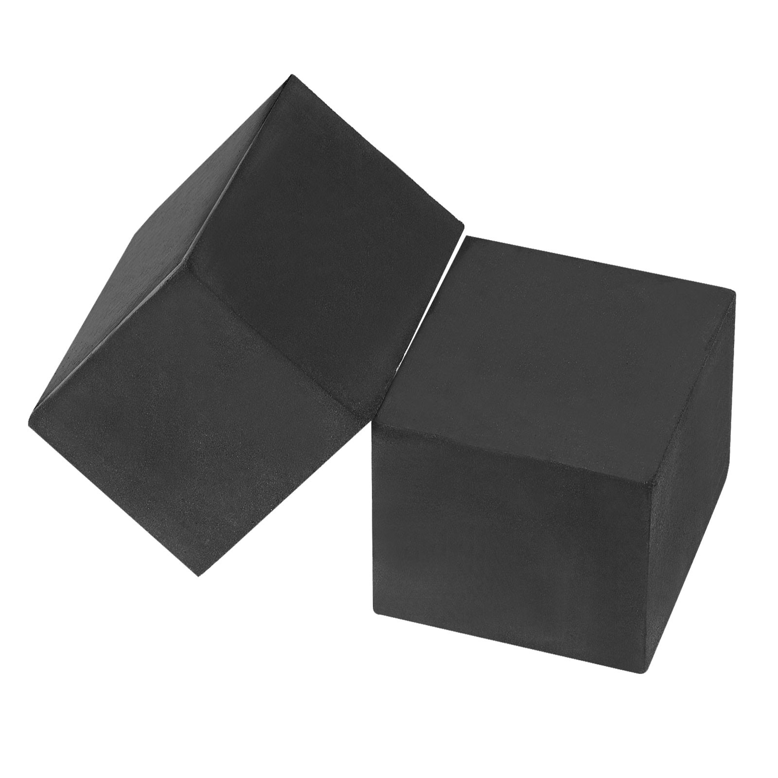 8pcs 2x2x2" Plant Flower Pot Feet Rubber Square Invisible Lift Riser, Black