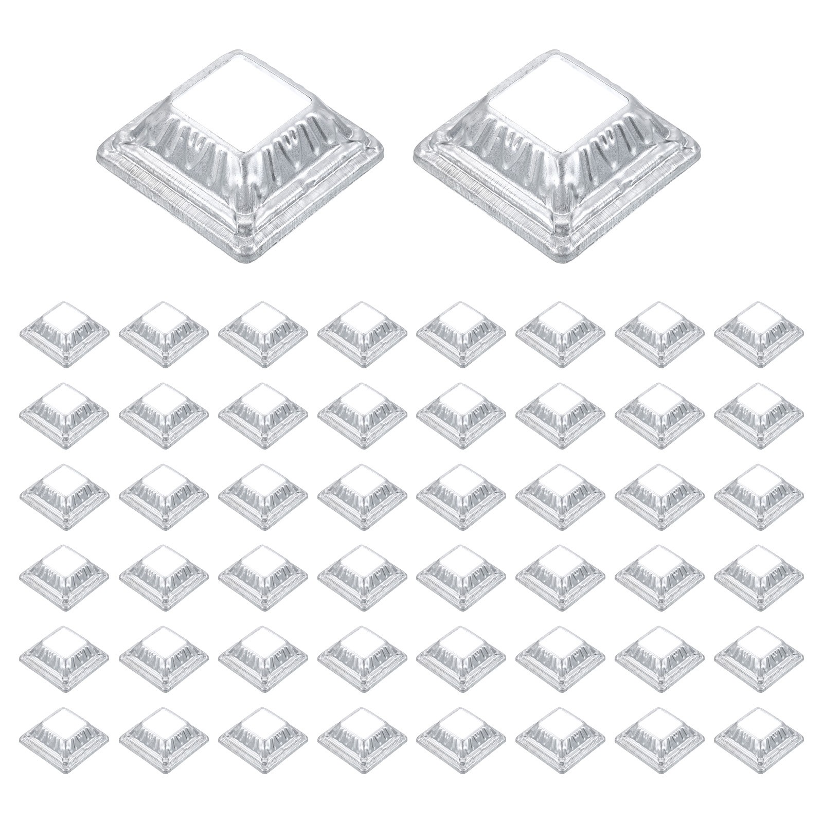 50Pcs Post Base Cover, 2.25x2.25 One-Piece Post Skirt Column Wrap(1x1)