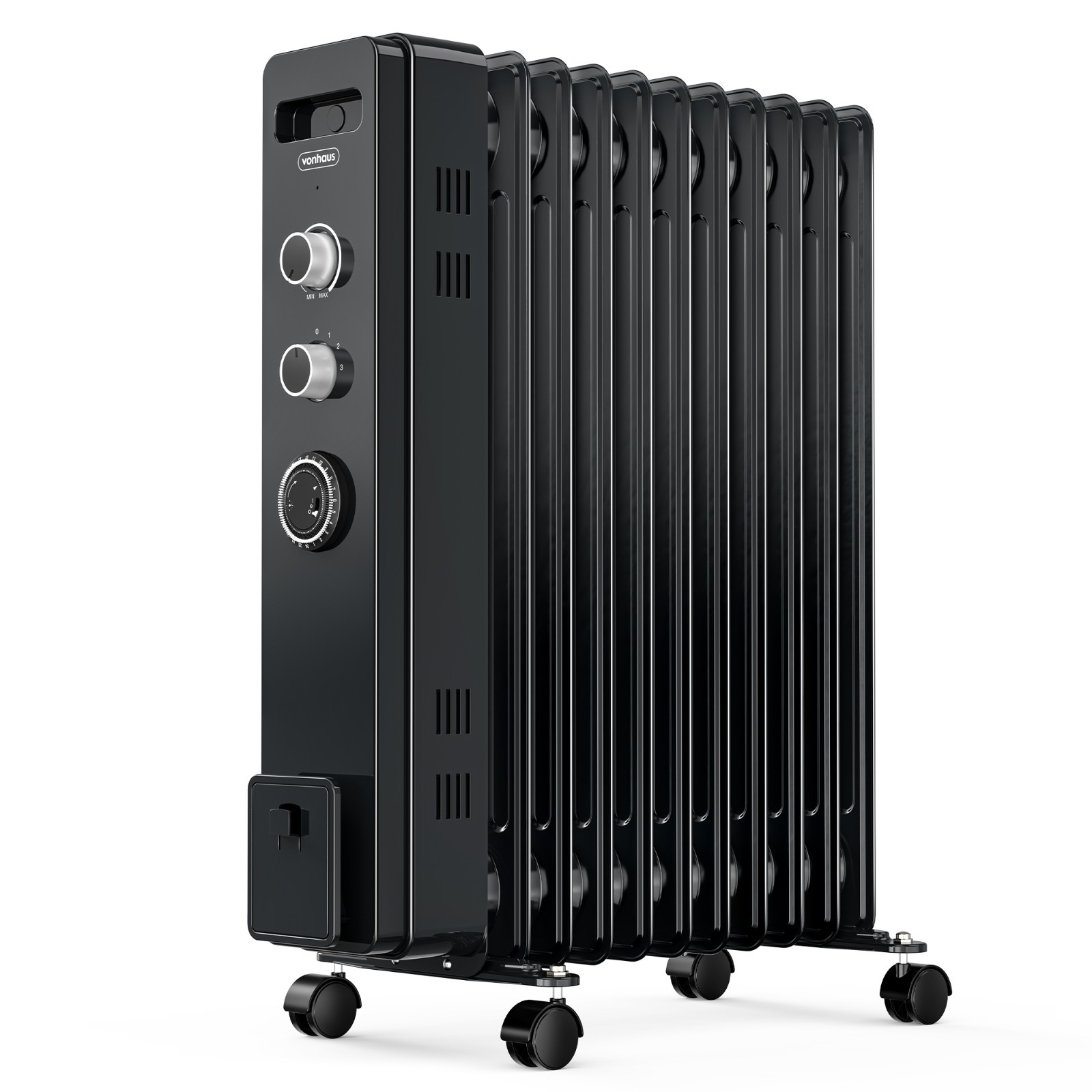 VonHaus Oil Filled Radiator 11 Fin, Oil Heater Portable Electric Free Standing