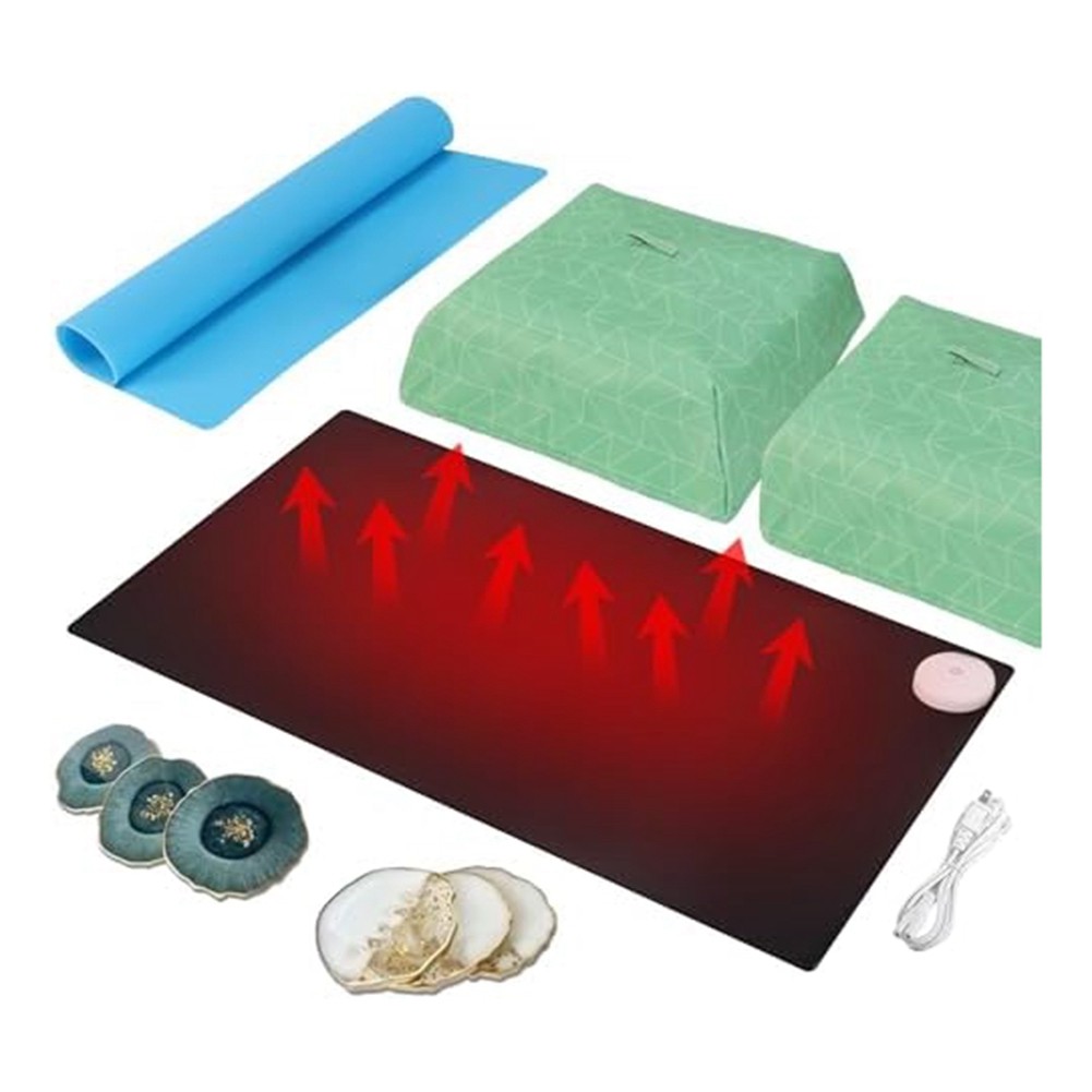 Resin Heating Pad, Fast Resin Curing Machine with Timer and Lid, 4 Hours3527