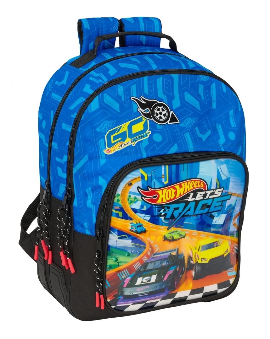 Safta HOT WHEELS LET'S RACE – Children's School Backpack, Ideal for Children of