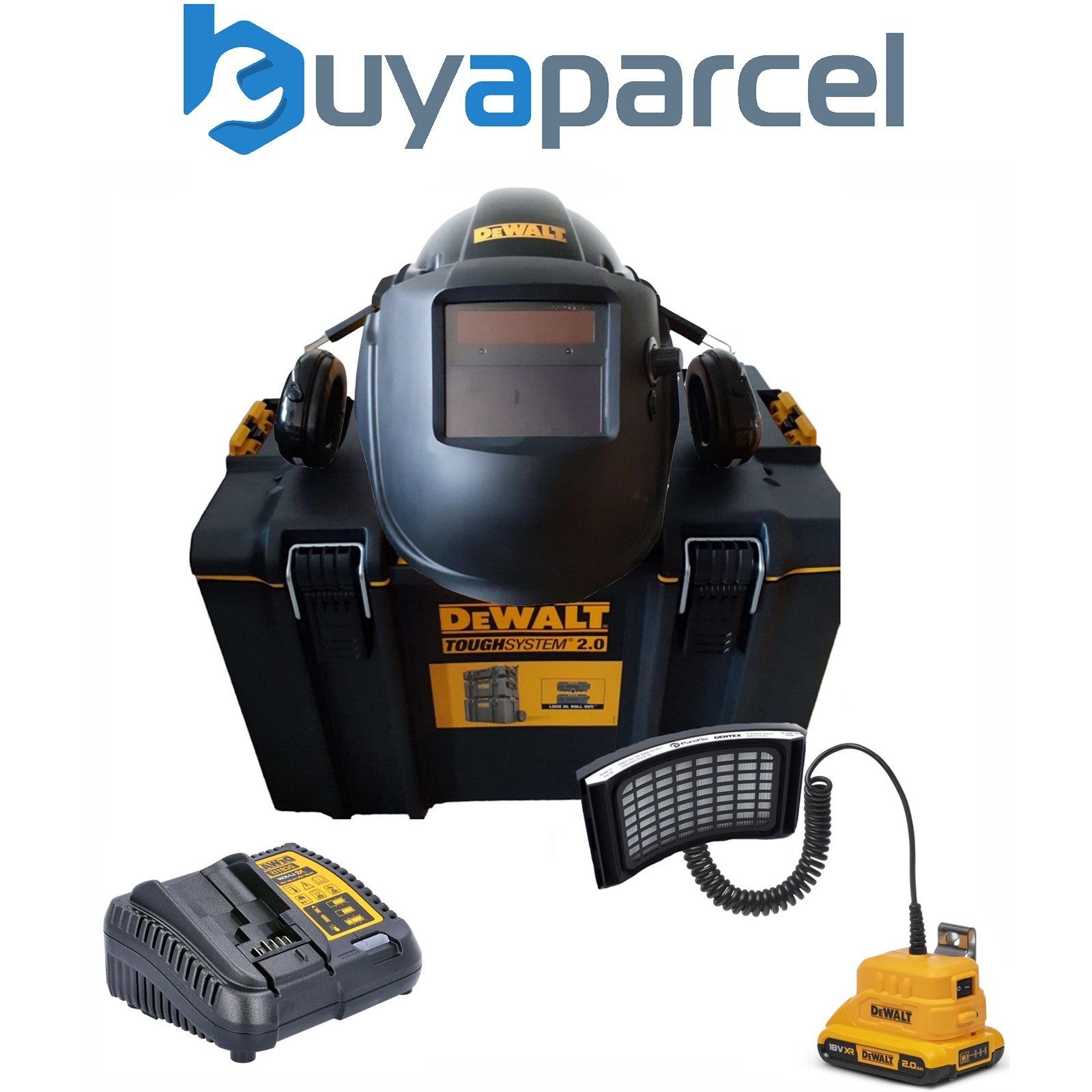 Dewalt Powered Air Purifying Respirator with Bump Cap & Welding Lens /P3 Filter