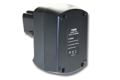 Battery for Metabo 6.02151.50 6.25473 3Ah 12V