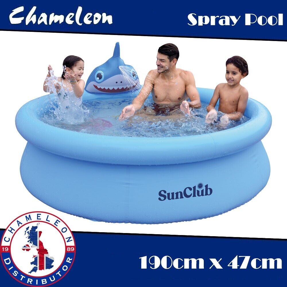 Swimming Pool Children Inflatable With Spray Family Paddling Pool 190cm