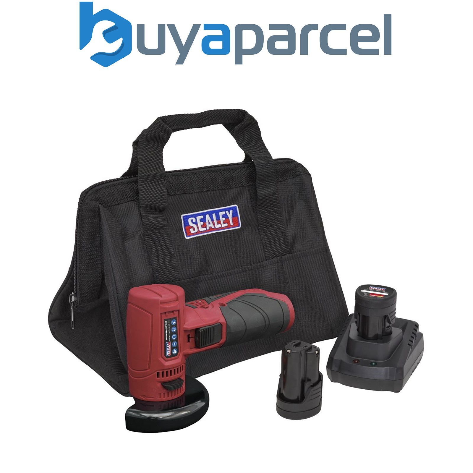 Sealey CP1210KIT SV12 Series 75mm Cordless Angle Grinder Kit 12V - 2 Batteries