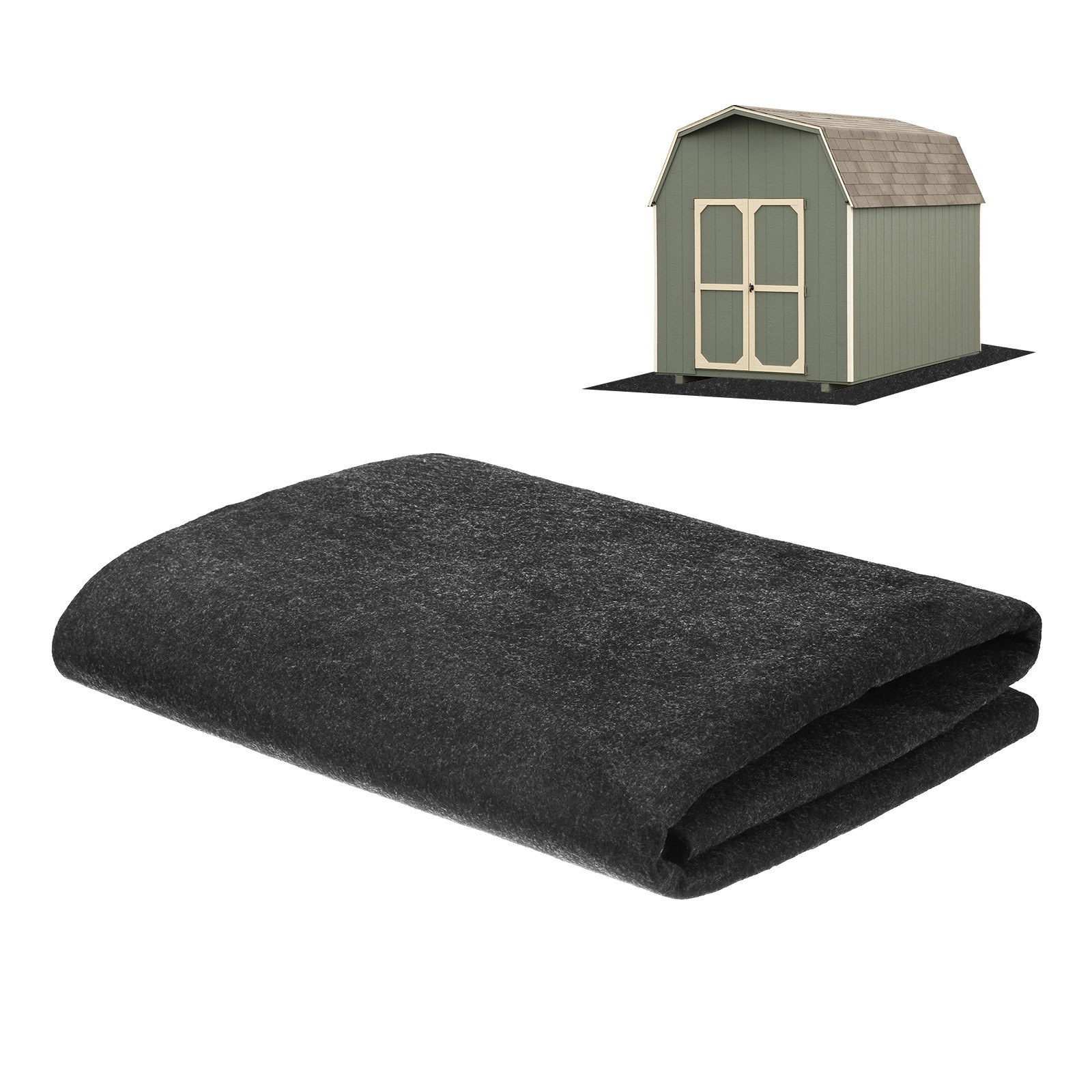 Outdoor Storage Shed Mat, 1016x949mm Non Slip Waterproof Carport Protect Pad