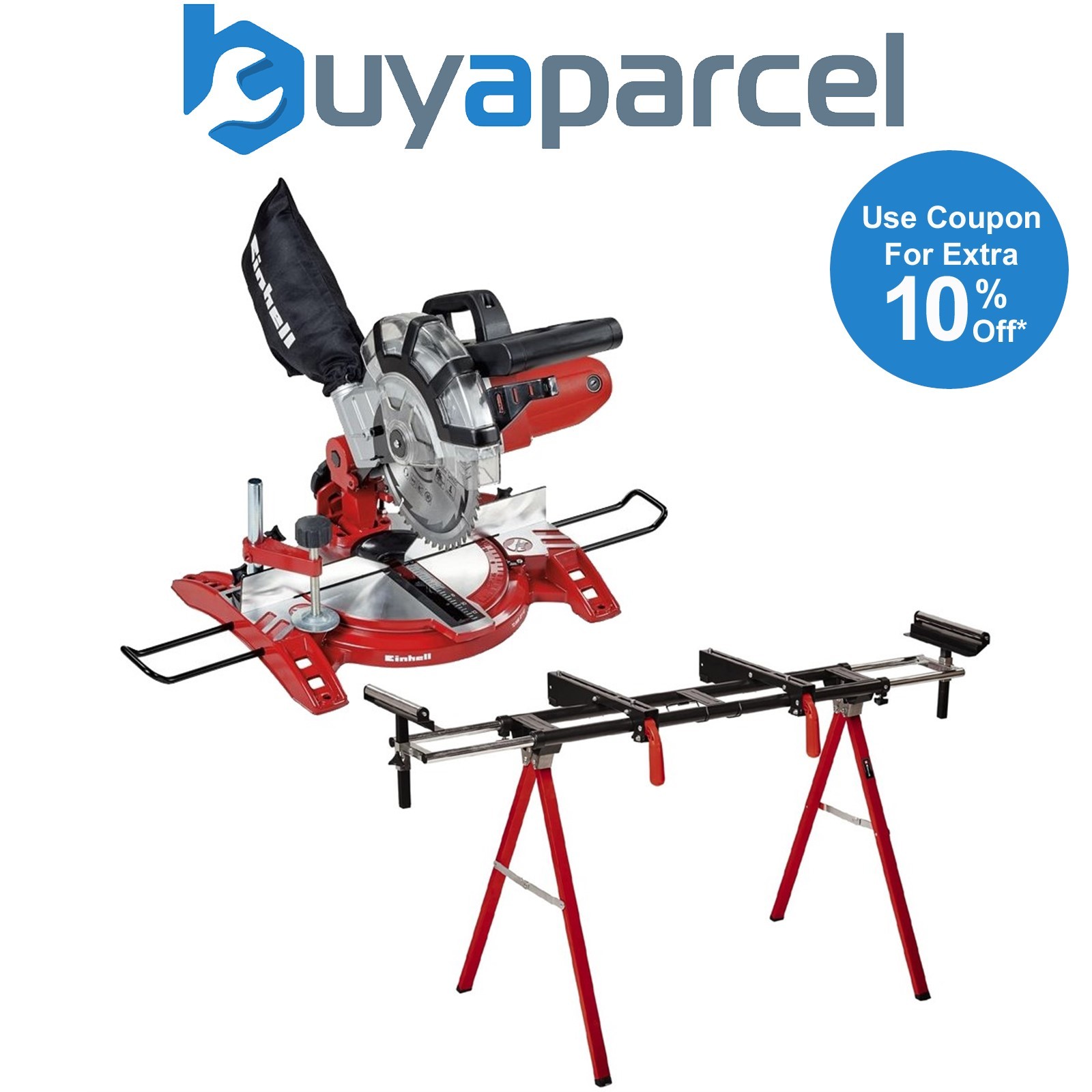 Einhell TC-MS 2112 Crosscut Mitre Saw 210mm 1600W 240V + 1608 Leg Stand 4300295