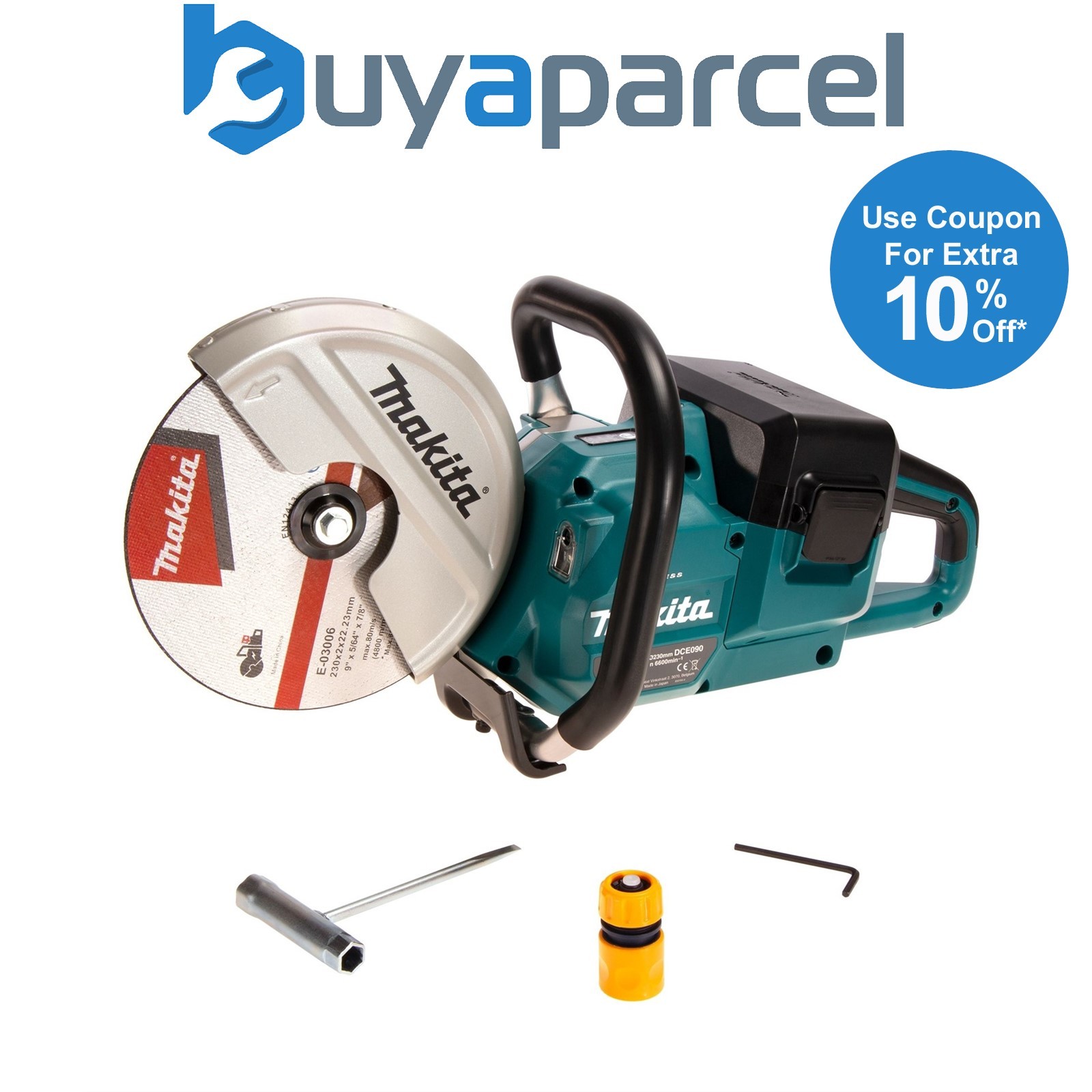 Makita DCE090ZX1 Twin 18v / 36v 9" Cordless Brushless Disc Cutter Saw - Bare