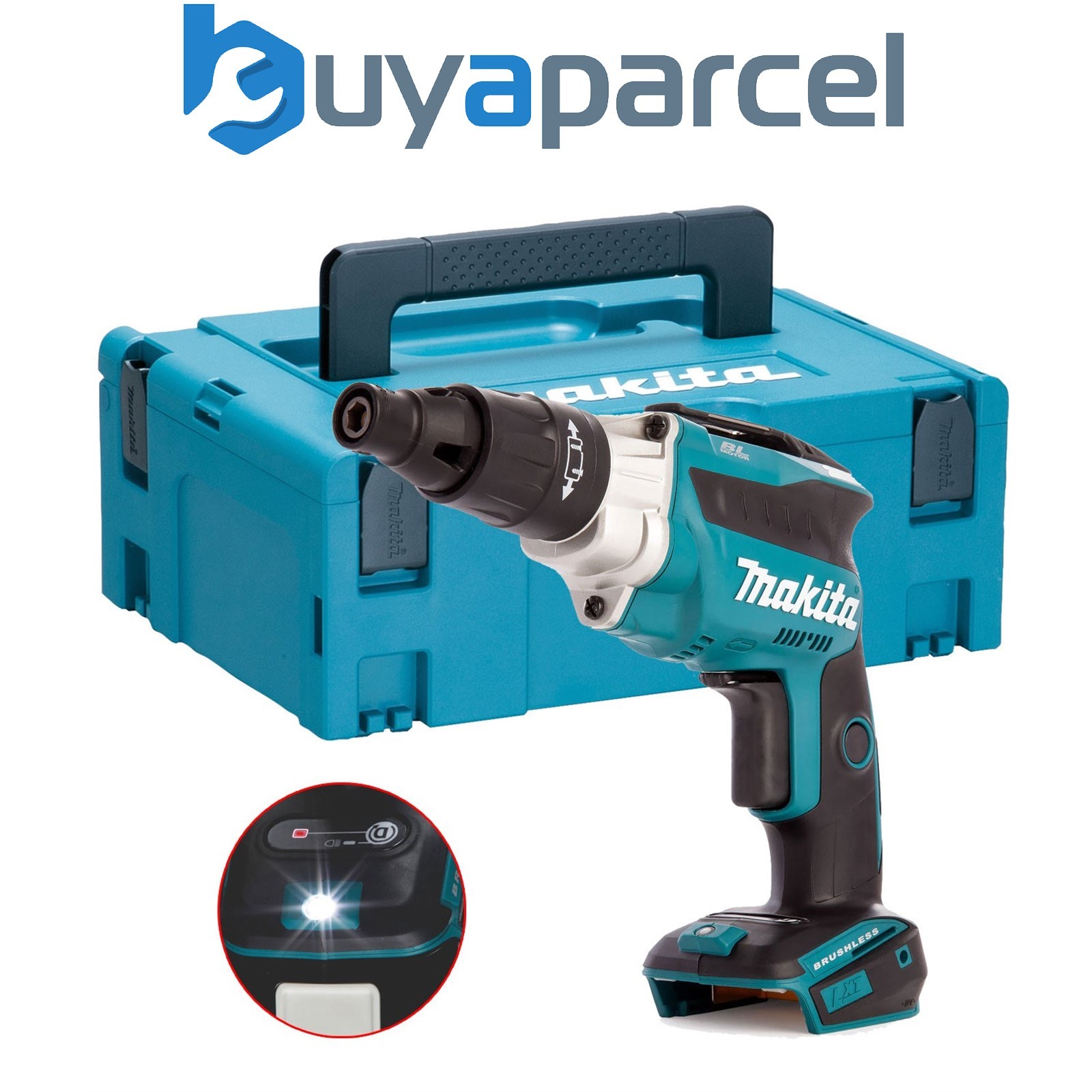 Makita DFS251Z TEK 18v Brushless High Speed Screwdriver 1/4" Hex + Makpac Case