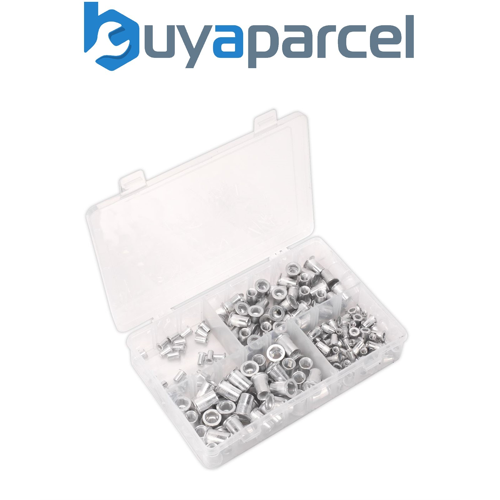 Sealey AB073TI Threaded Insert (Rivet Nut) Splined Assortment M4-M8 200pc