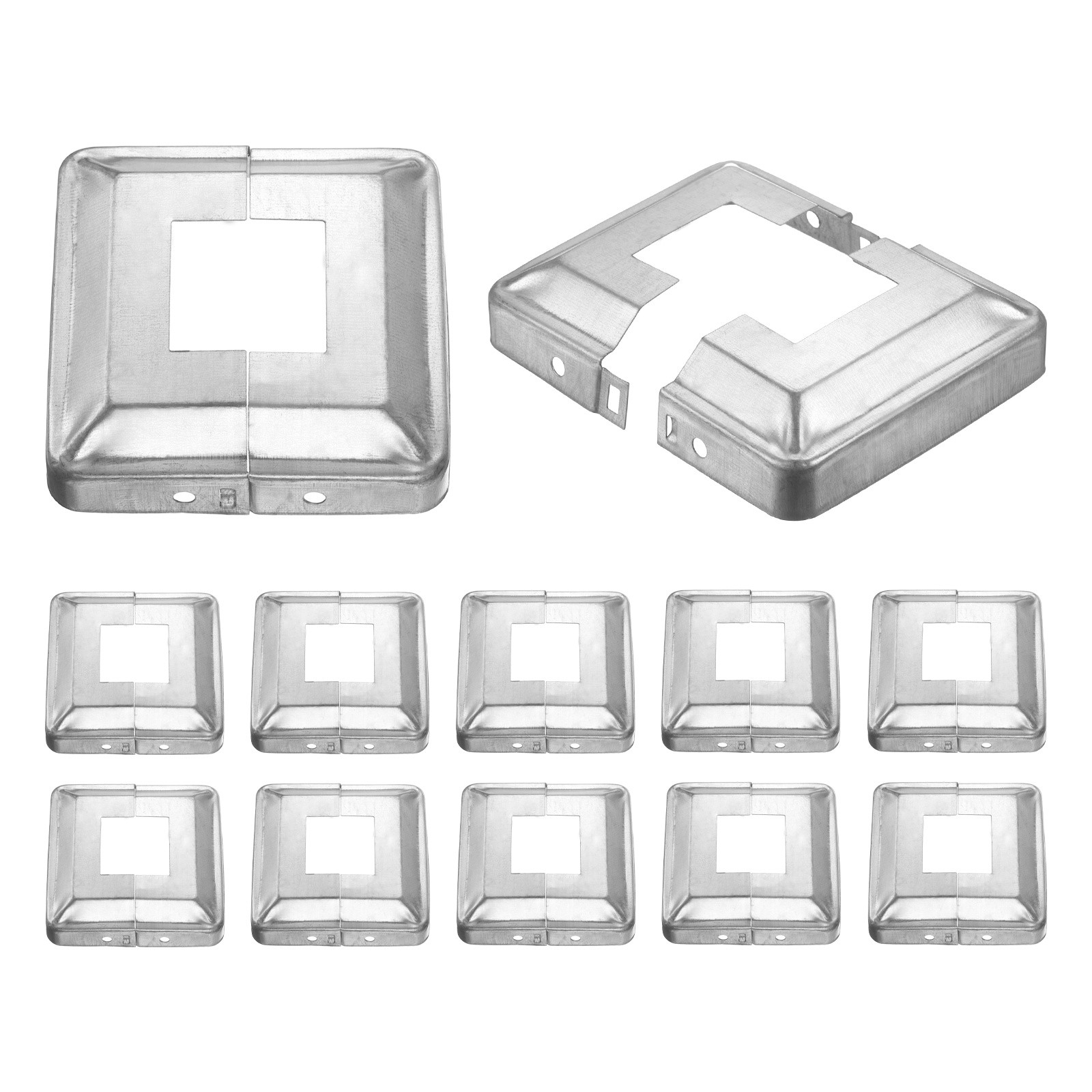 12Pcs Post Base Cover, 3.75x3.75 Split Style Post Skirt Column Wrap(1.4x1.4)