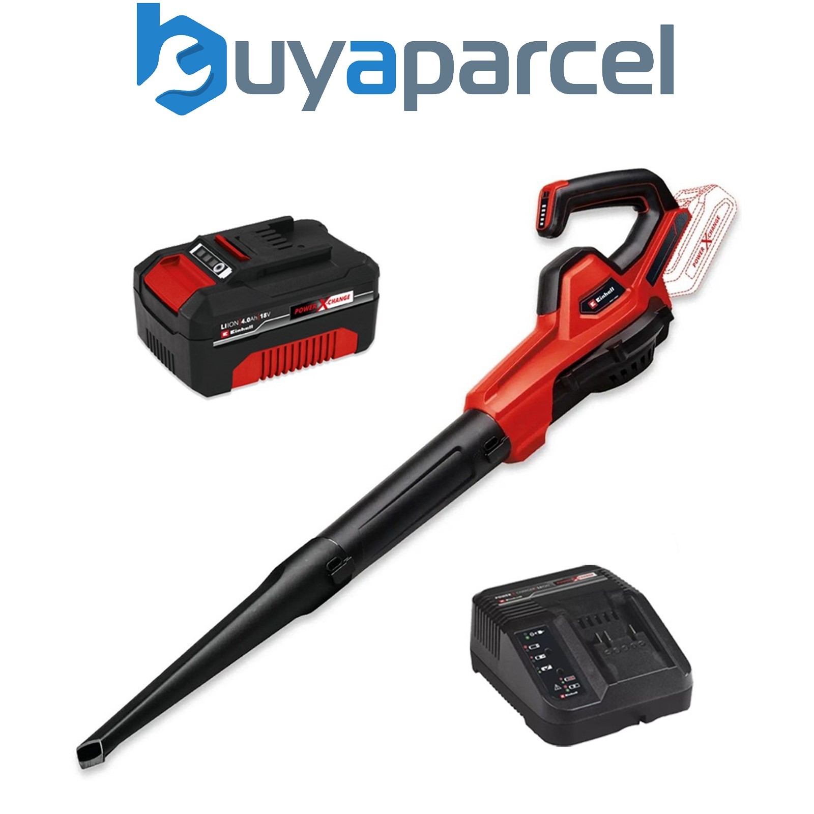 Einhell 3433542 Cordless 18V Garden Leaf Blower 3in1 Power + 4AH Battery Kit
