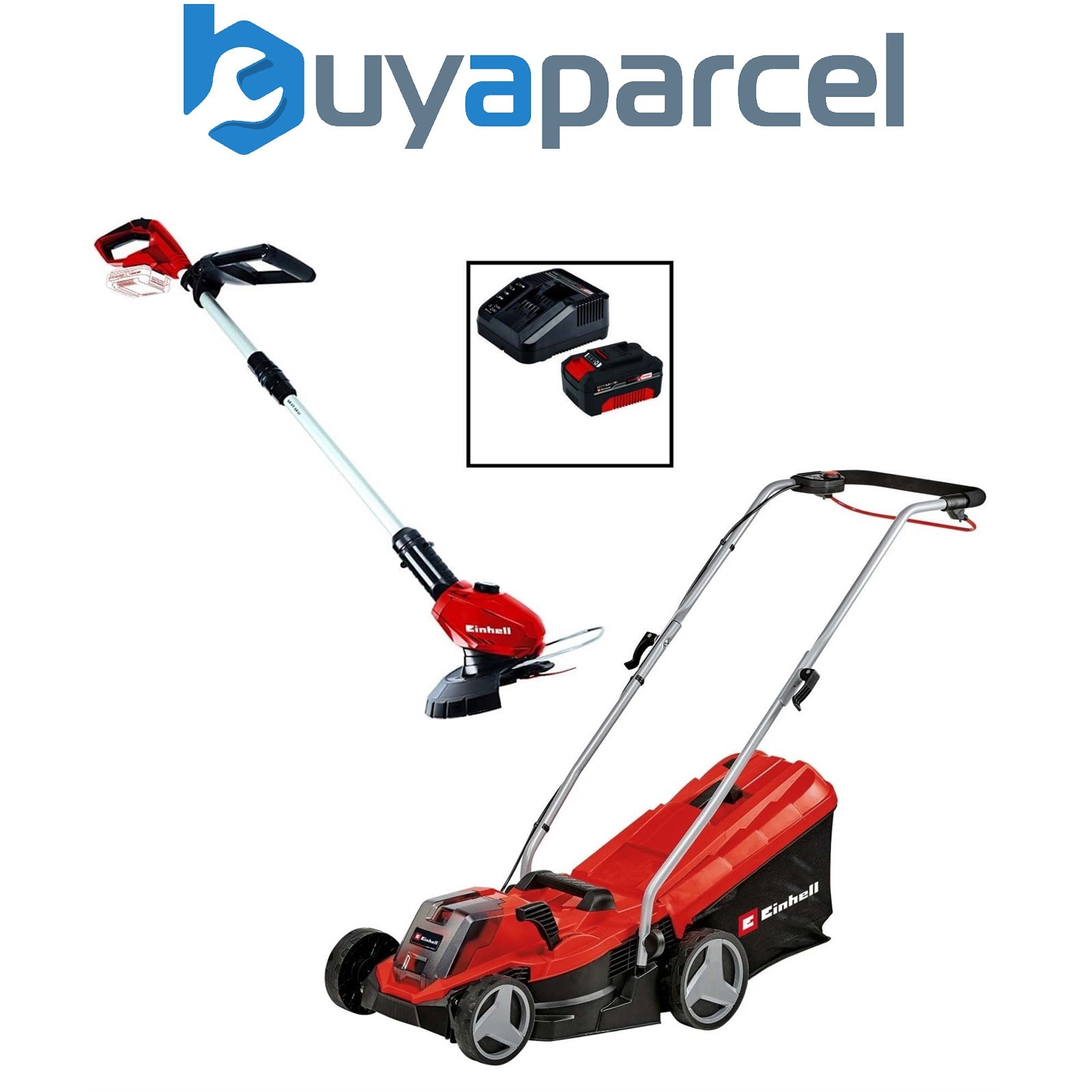 Einhell Ozito Lawnmower and Grass Strimmer Cordless 18v with Battery and Charger
