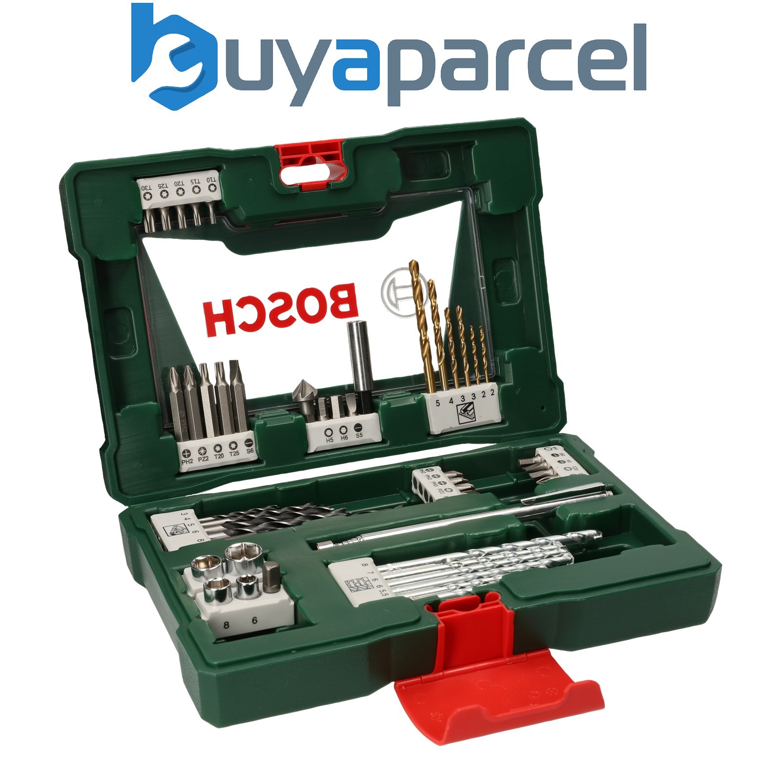 Bosch 2607017314 48-Piece V-Line Tin Drill Bit Screwdriver Bit Set Magnetic