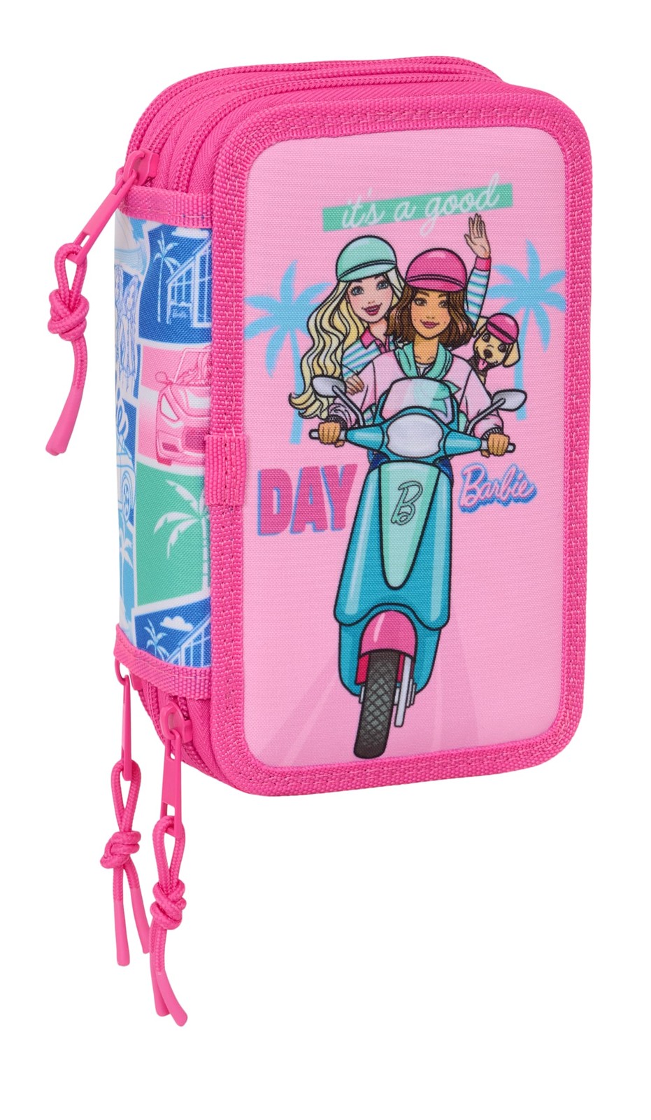 BARBIE – School Pencil Case with 37 Tools Included, Children's Pencil Case, Chil