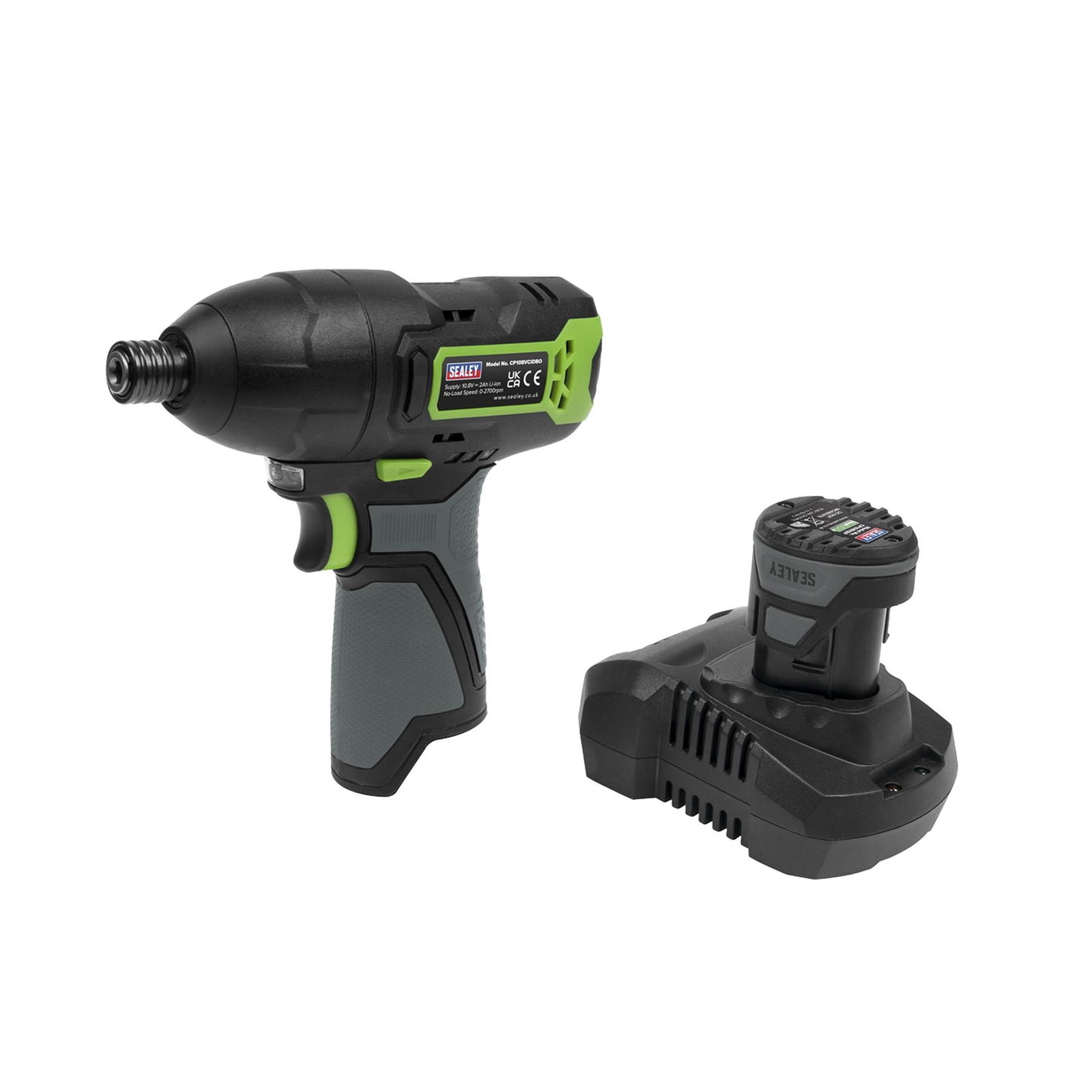 Sealey Cordless Impact Driver 1/4"Hex Drive 10.8V 2Ah SV10.8 Series