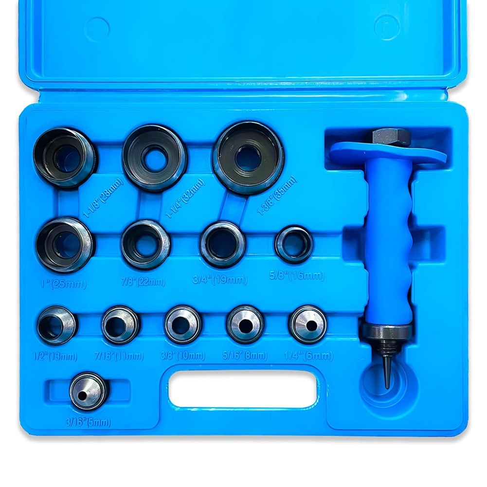 Hole Punch Set 14pcs Hollow Punch Kit Gasket Punch Set Gasket Cutter Foam6384