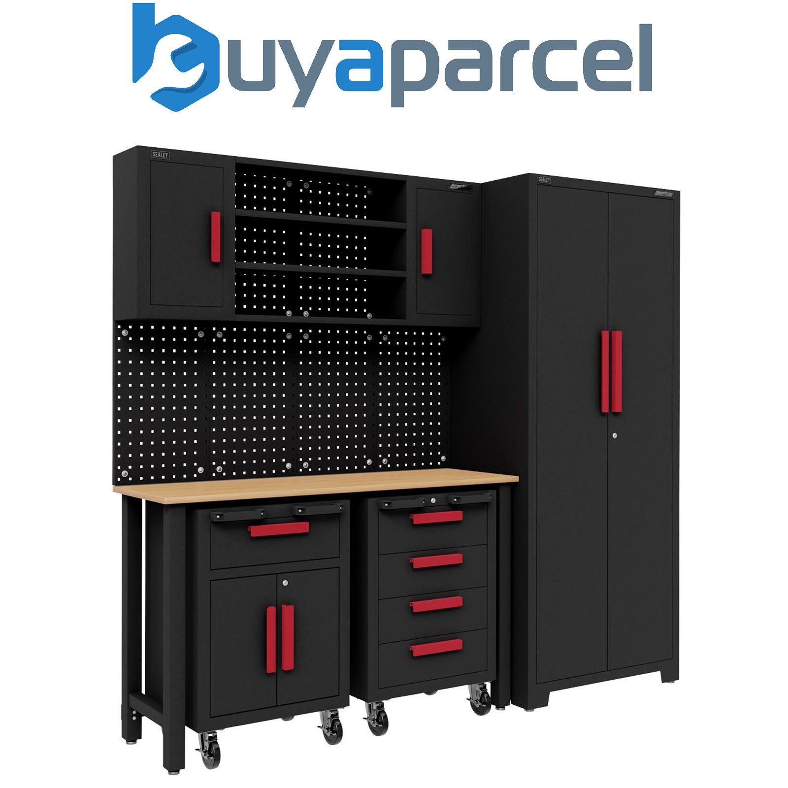 Sealey APMS12OP Complete Garage Storage System with 2 Mobile Trolleys