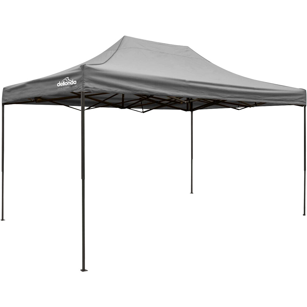 3x4.5m Pop-Up Gazebo - GREY Heavy Duty Frame & Water Resistant Garden Pavillion
