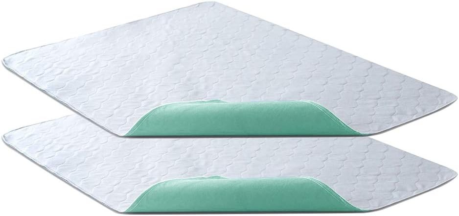 Bedecor Pack of 2 Kylie Sheets 86x132cm, Washable Bed Pad Protector, Waterproof