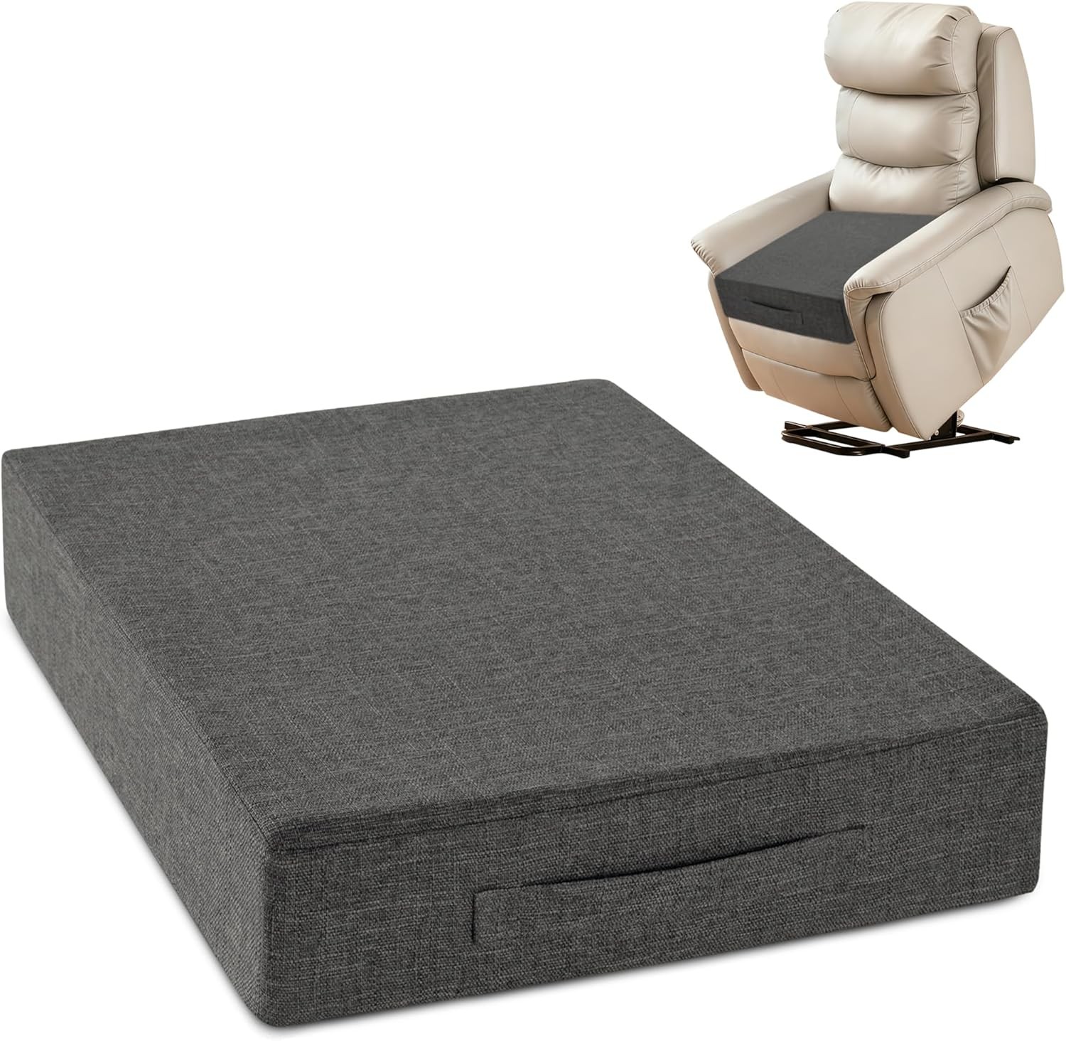 Recliner Cushions for Elderly 50x50x10 cm Thick Large Recliner Seat Cushion wit