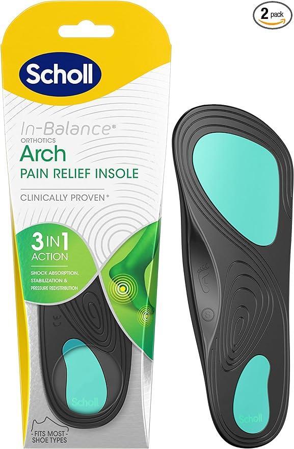 Scholl Ball of Foot & Arch Pain Relief Insoles Large (Size 9 - 11) Easy to fit