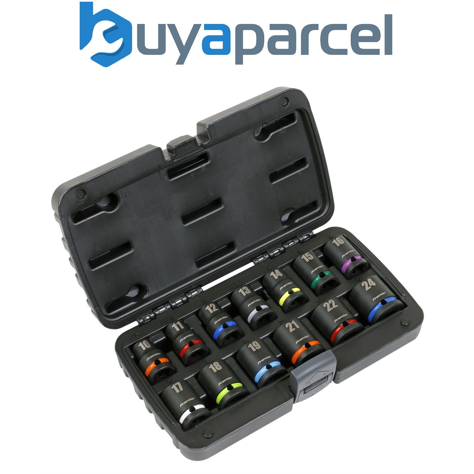 Sealey AK5617M Premier Impact Socket Set 1/2"Sq Drive 13pc