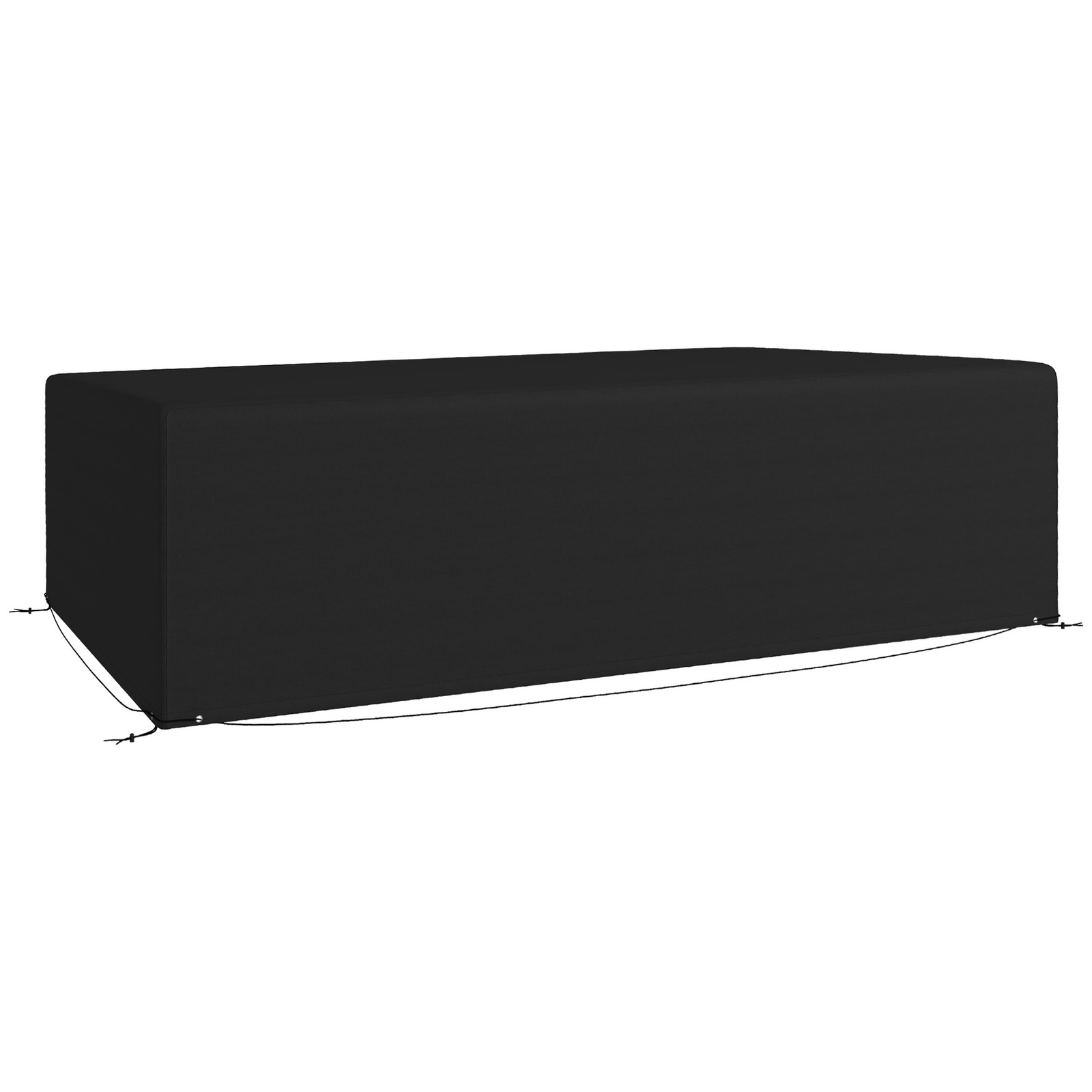 Outsunny UV Rain Protective Cover or Garden Wicker Rattan Black