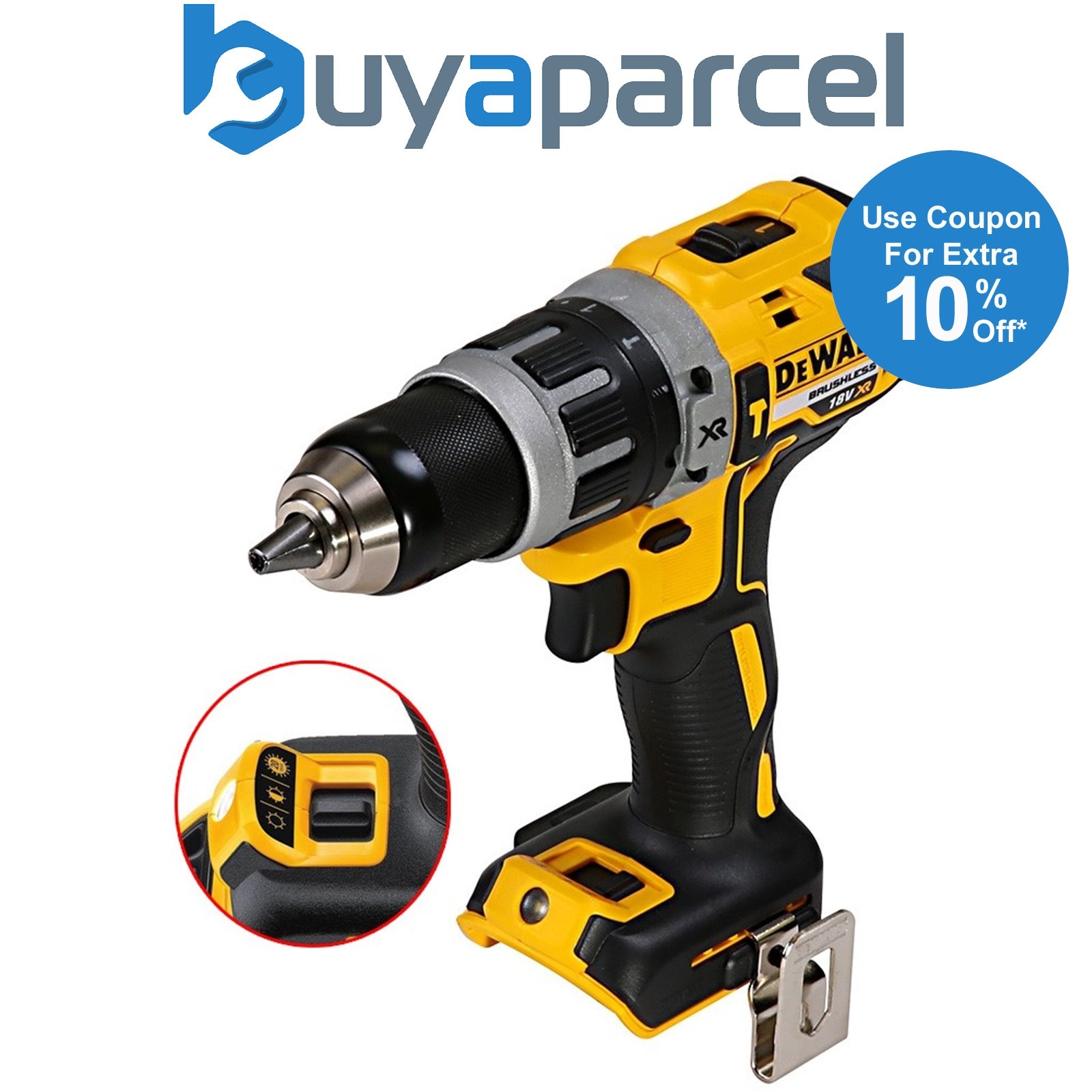 Dewalt DCD796N 18v XR Li-Ion Brushless Compact Combi Hammer Drill Bare RP DCD795