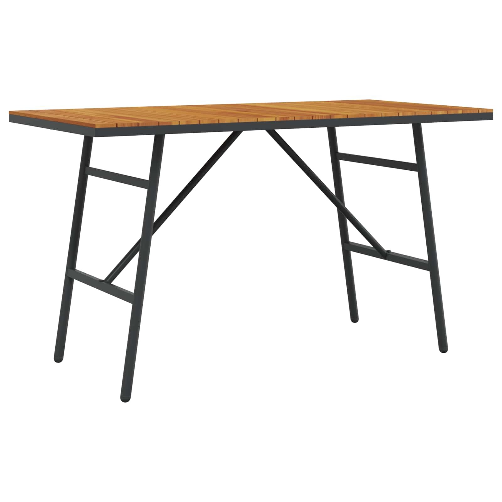 vidaXL Dining Table Brown 110 x 55 x 61.5 cm Solid Acacia Wood, Acacia Dining Ta