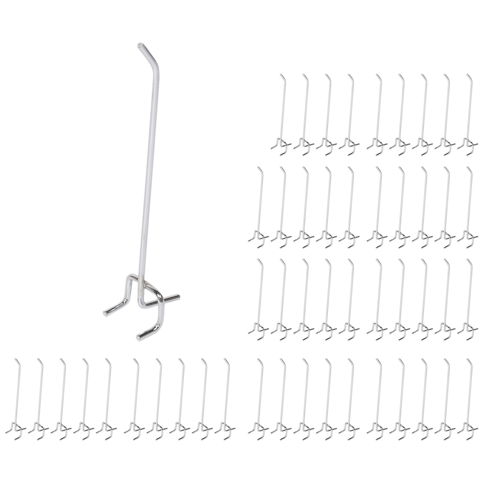 50 Pcs 6-Inch Pegboard Hooks Metal Shelving Hooks and Organizer Assortment3220