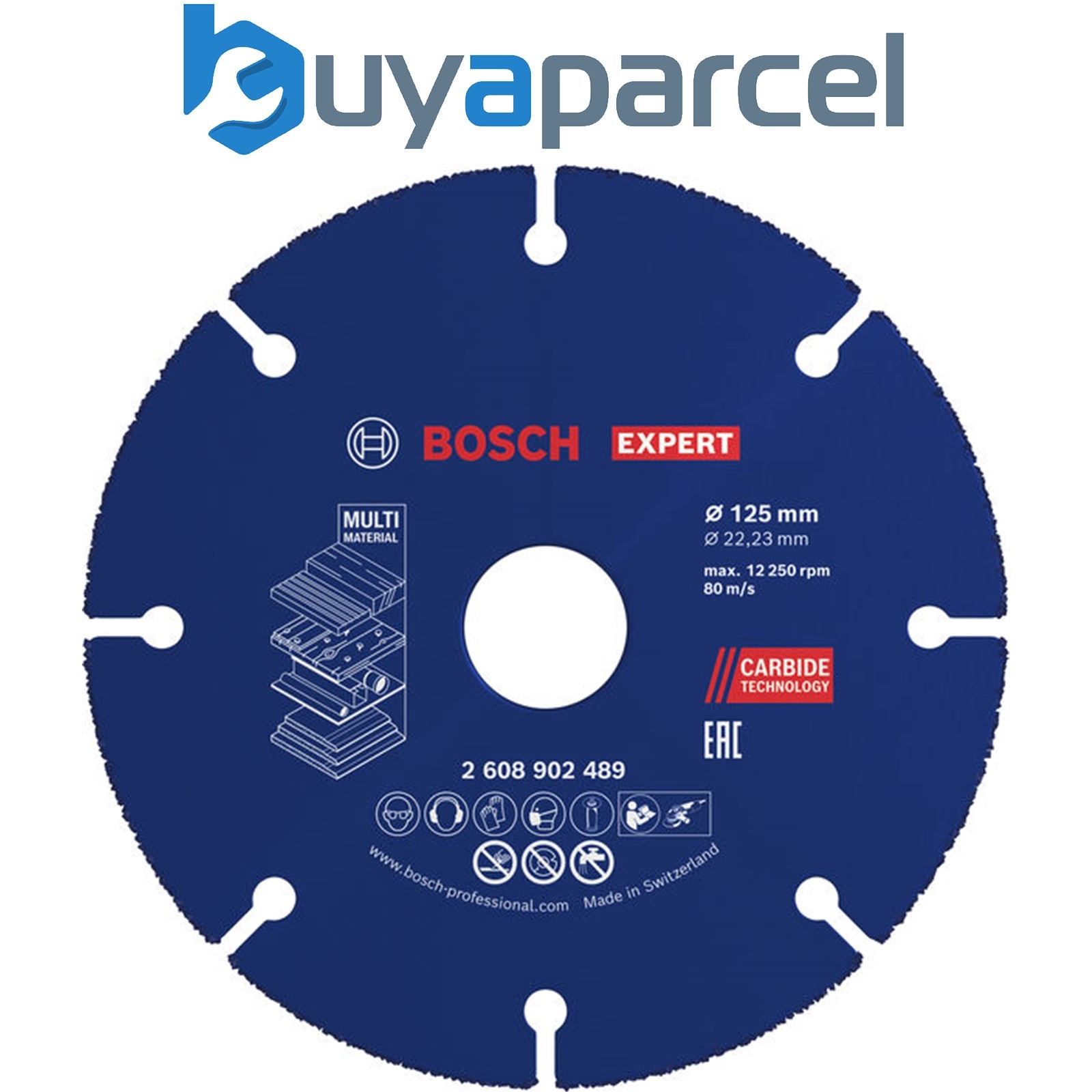 Bosch Grinding and cutting discs EXPERT Multi Material Carbide Cutting Disc, 125