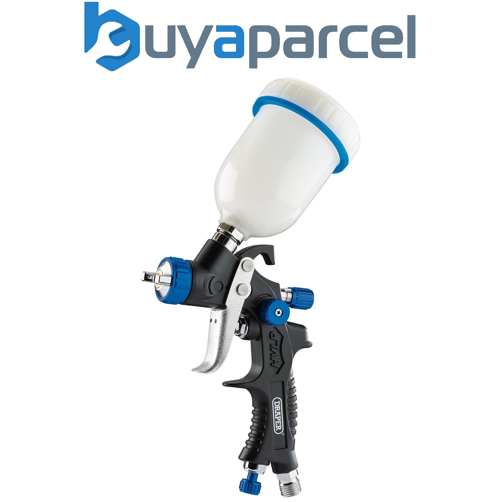 Draper 09709 Gravity Feed HVLP Composite Body Air Spray Gun, 100ml