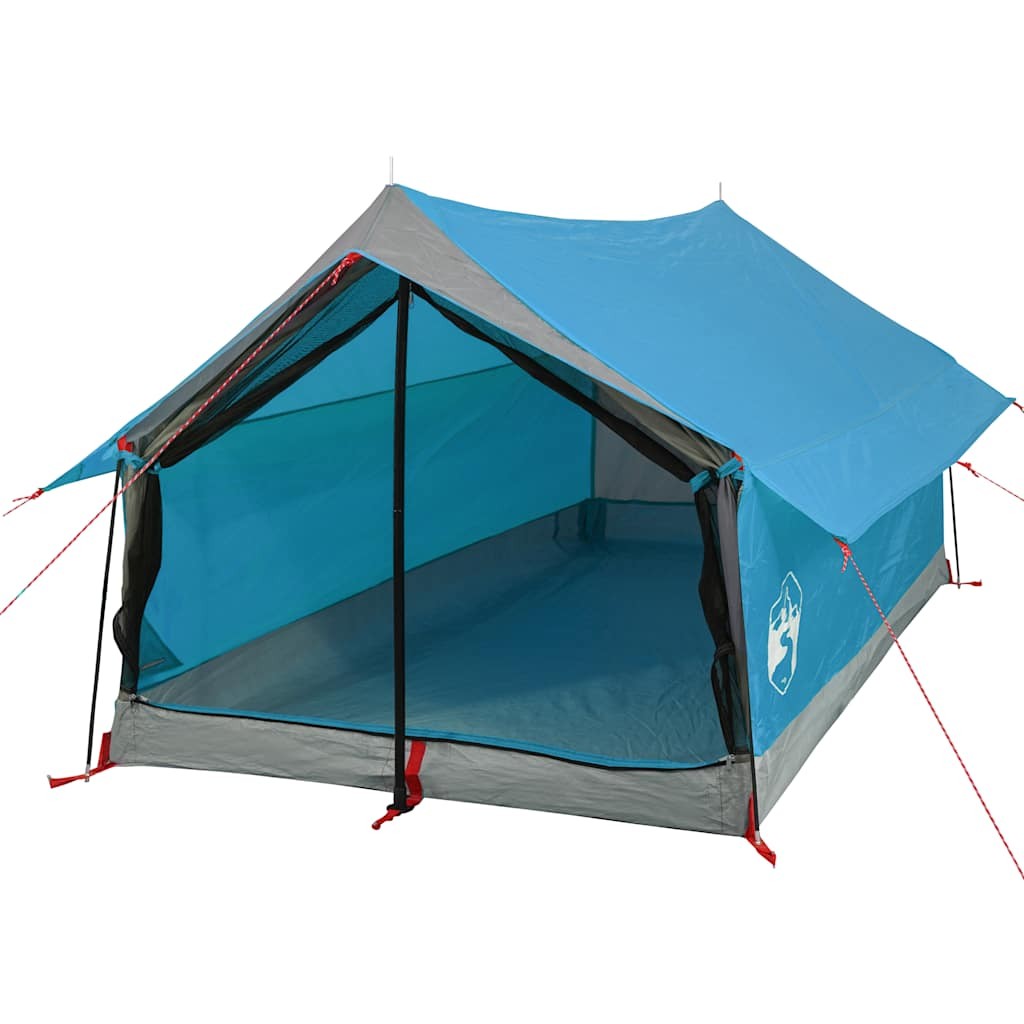 Camping Tent 2-Person Lightweight Patio Dome Blue Waterproof vidaXL