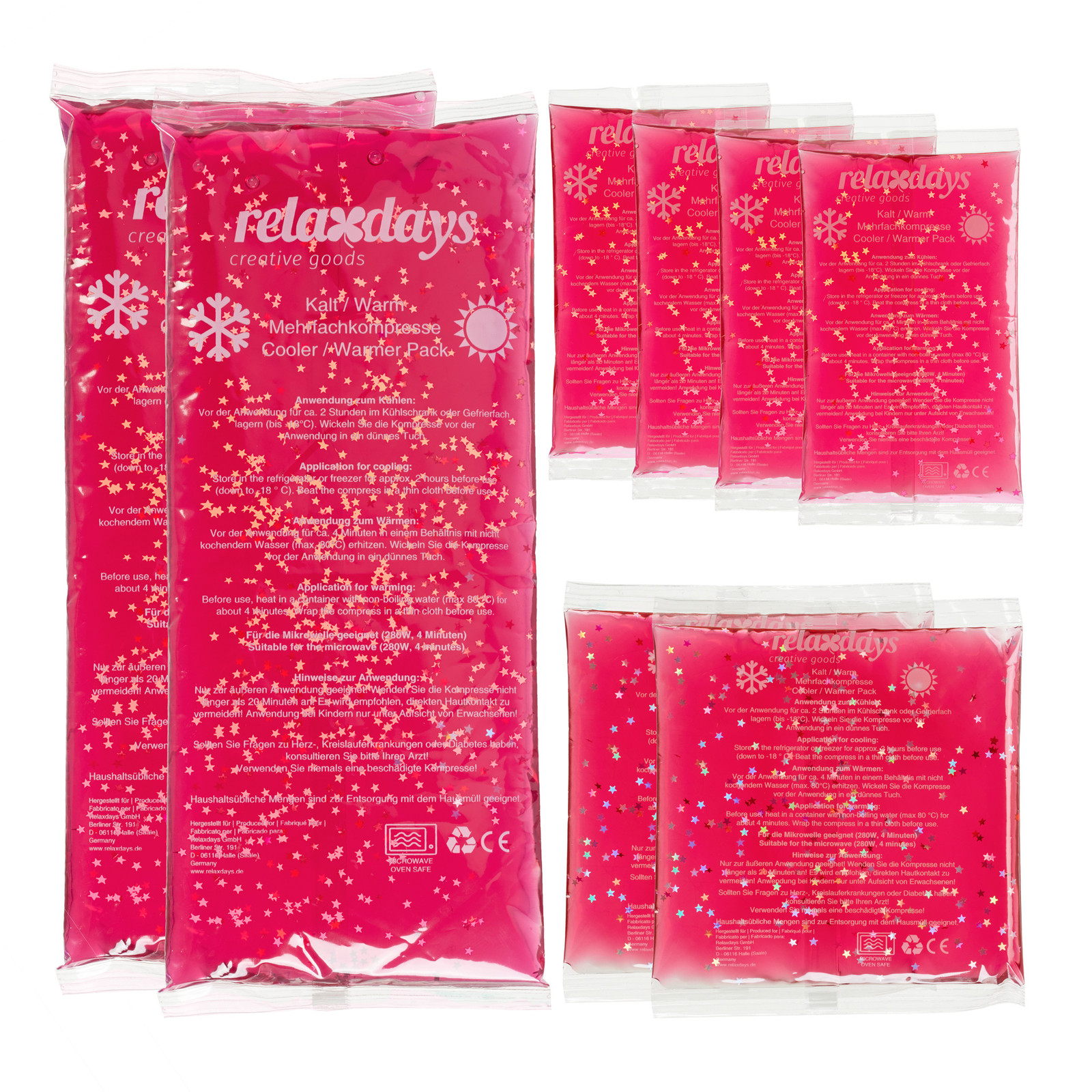 Cold gel pack Malleable Multi-size Hot and Cold Compress Gel Pain Relief Pad