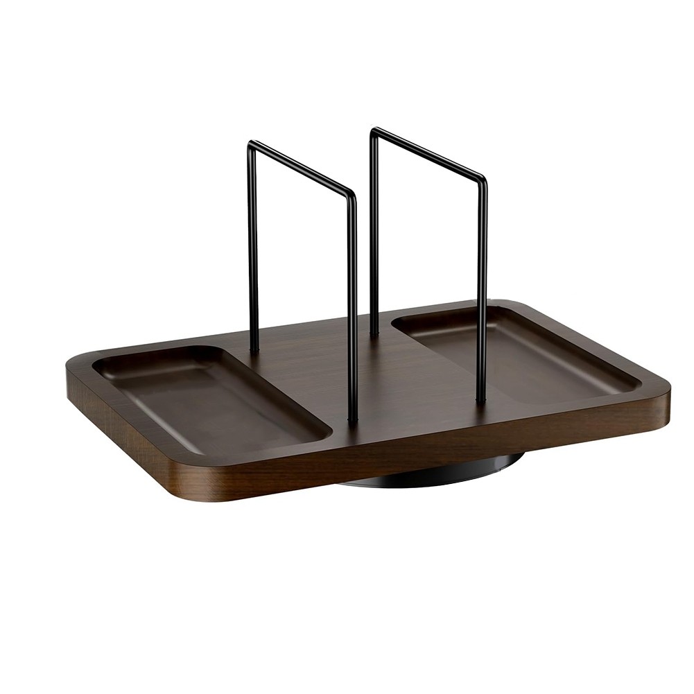 Napkin Holder for Table, Rotating Metal Napkin Dispenser with Salt and7145