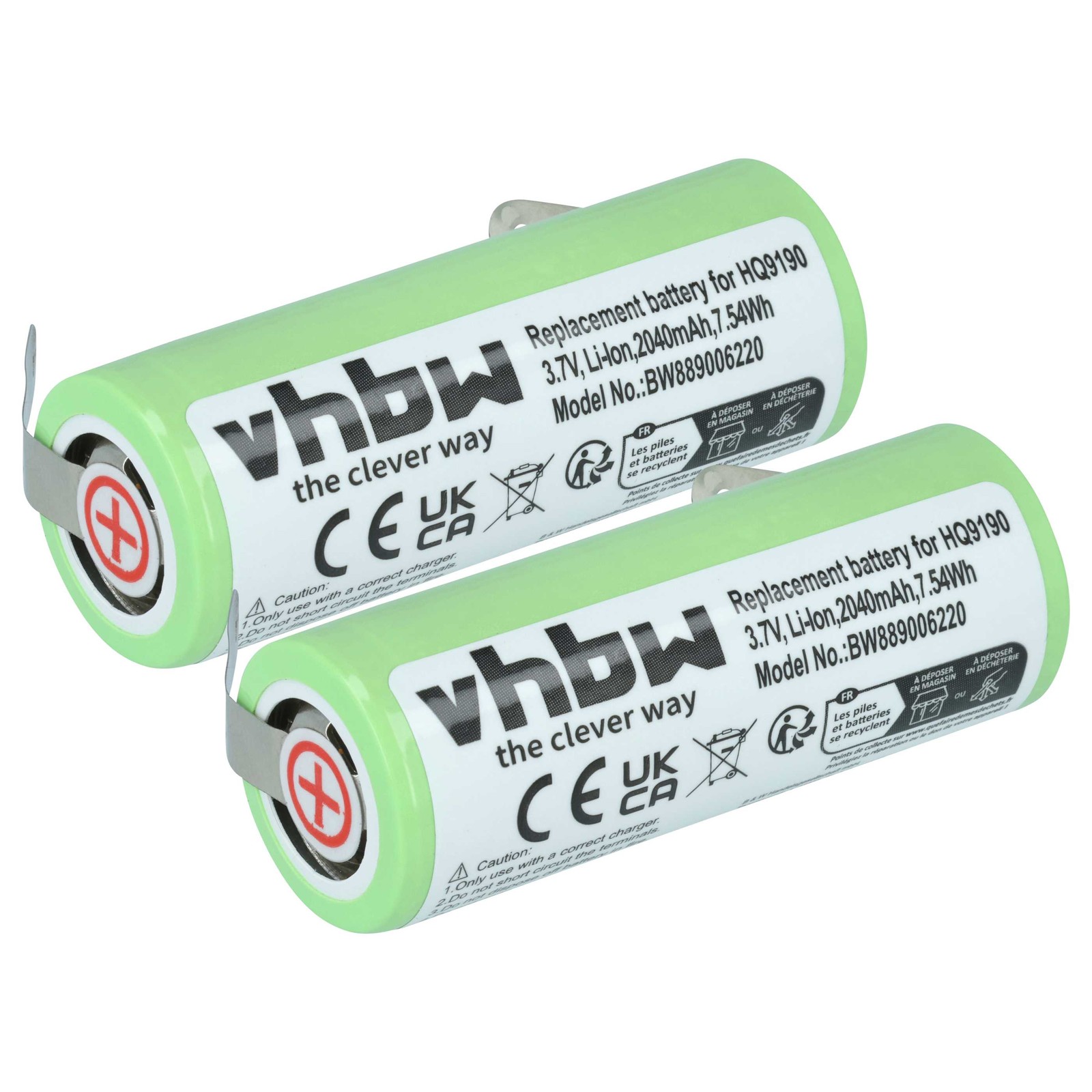 2x Battery for Philips Norelco 1059X 1050CC 1050X 1060X 1090X 2040mAh 3.7V
