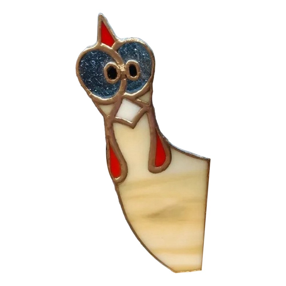 8X(Funny Window Corner Decor - Peeping Rooster, Funny Rooster Stained Bird6225