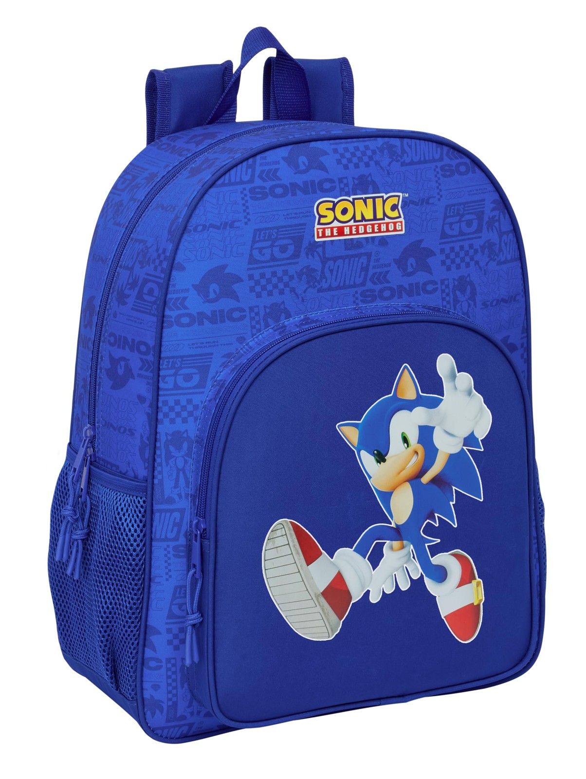 SONIC – Children's School Backpack, Children's Backpack, Adaptable to Trolley, I