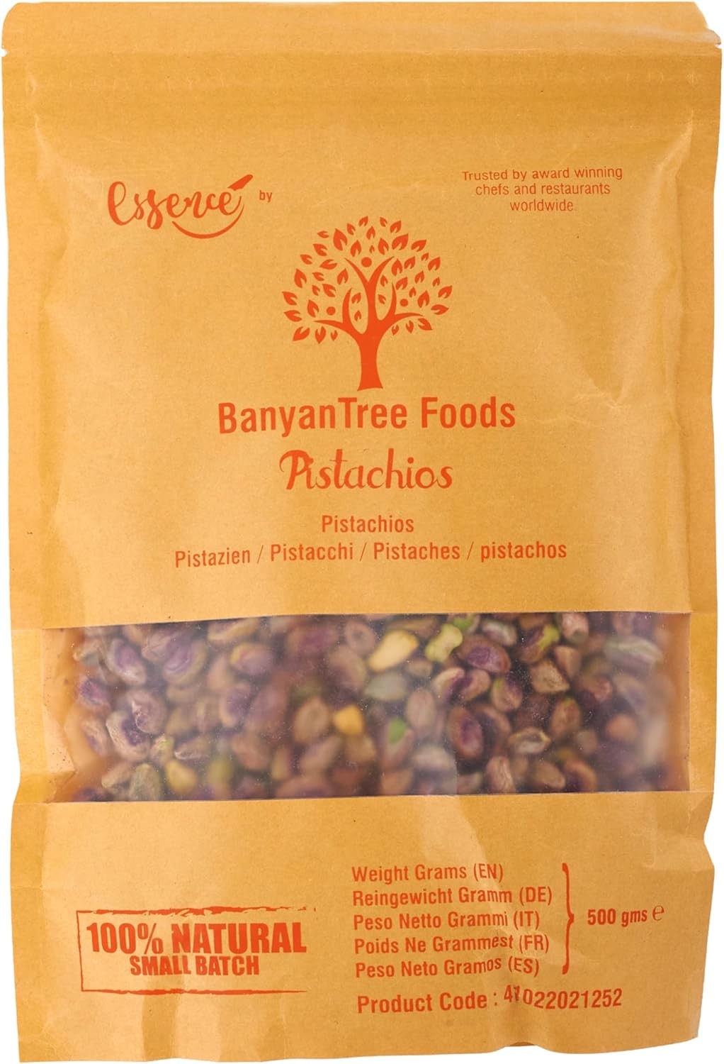 BanyanTree Foods Pistachios Kernels |Pista (Without Shell) 500g ~ Ideal for Sna