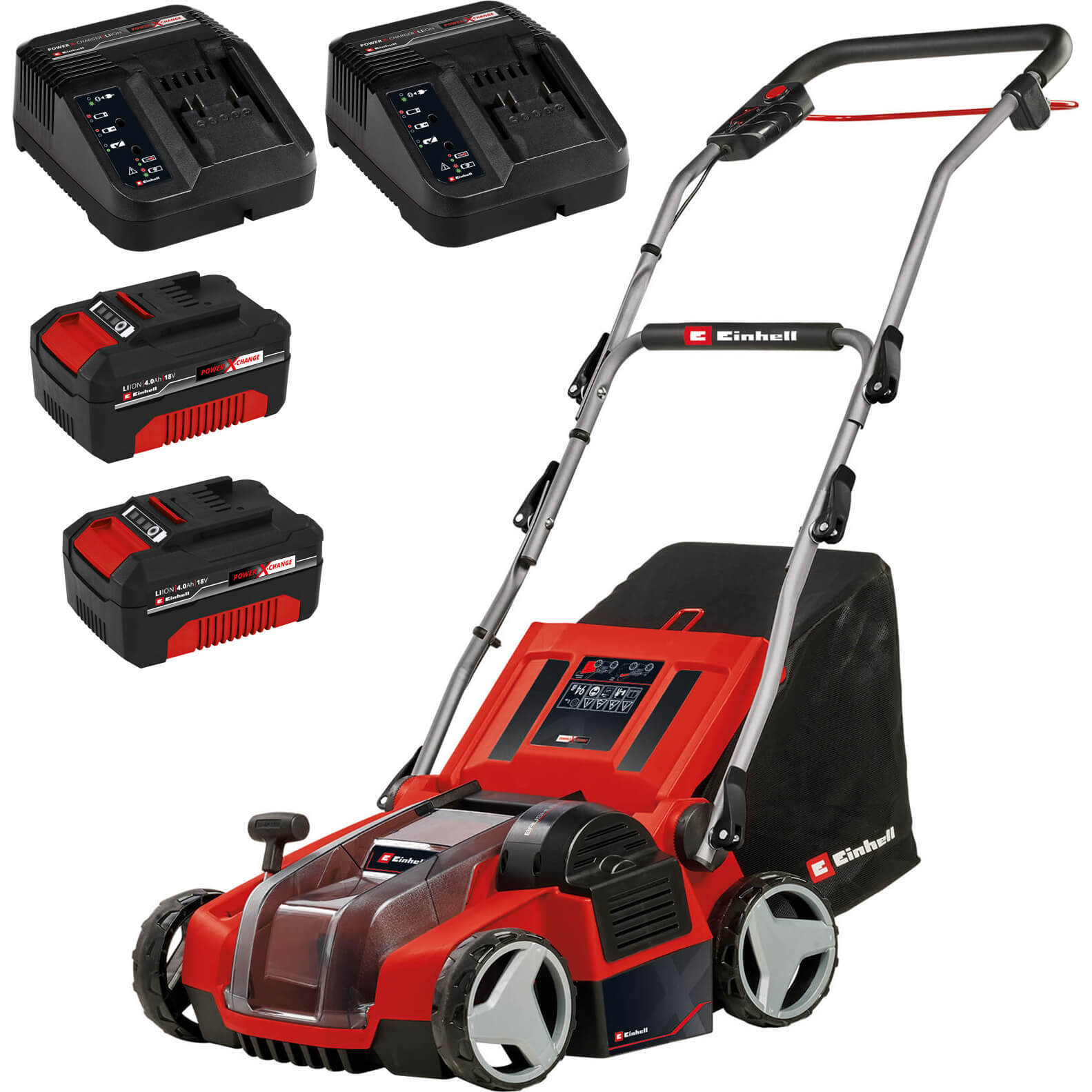 Einhell GE-SA 36/35 Li 36v Cordless Scarifier 350mm 2 x 4ah Li-ion