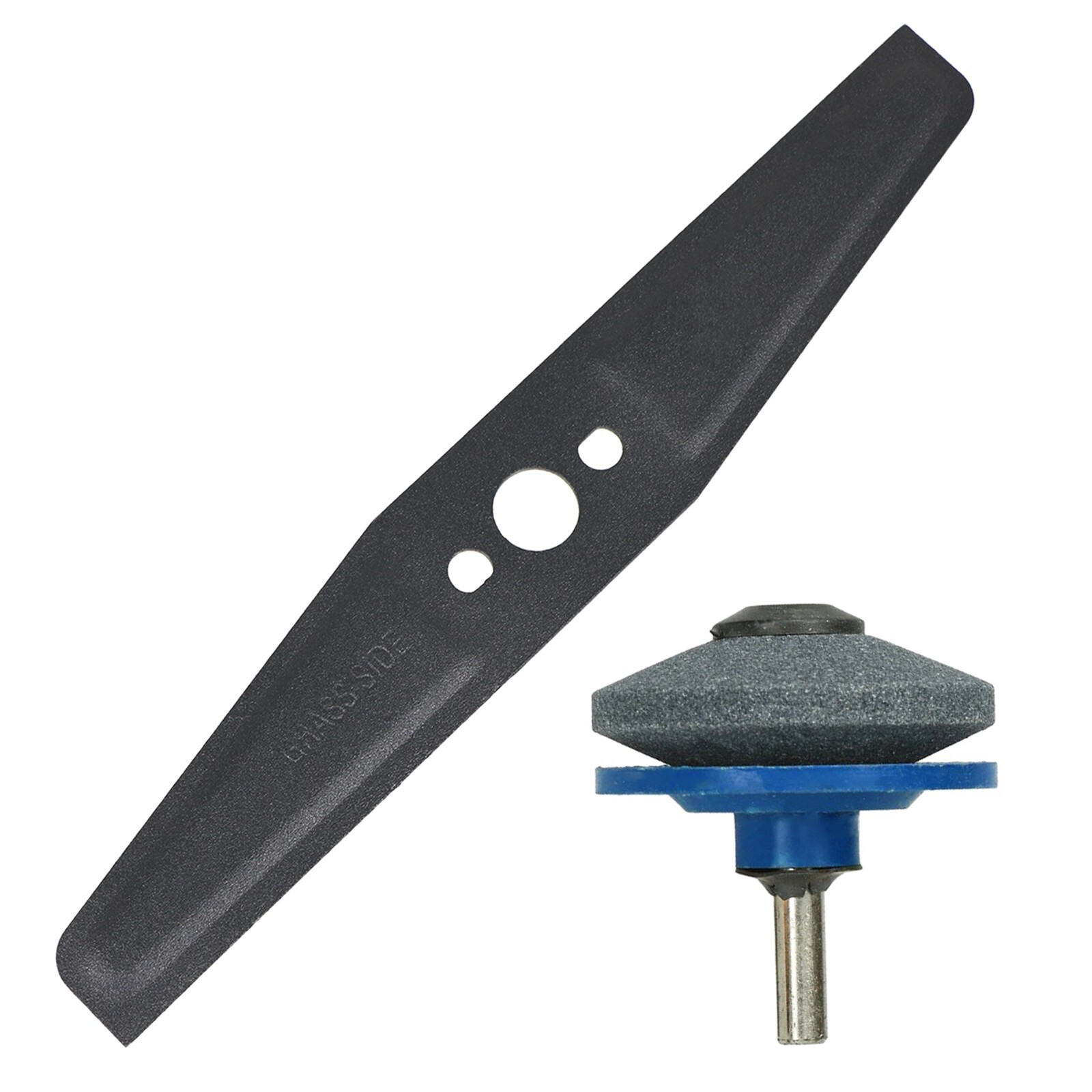 Blade for FLYMO Hover Vac Turbo Lite 250 Lawnmower 25cm FLY074 + Drill Sharpener