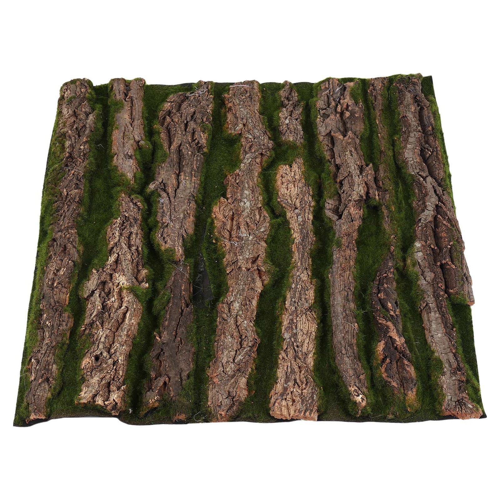 8X(Simulation Tree Bark Home Sewer Decoration Fake Tree Bark Green Moss2264