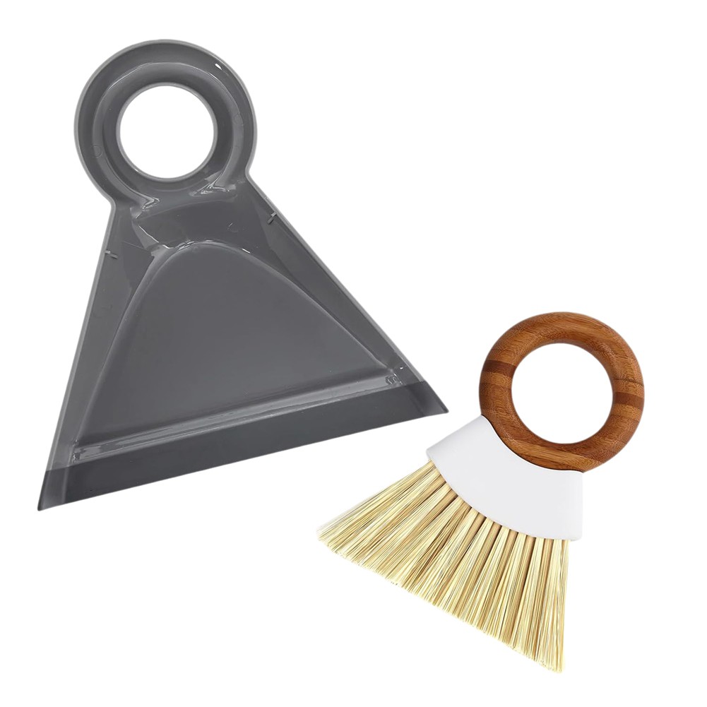 3X( Dustpan and Brush Set Crumb Runner Brush and Dustpan Combo V4K1)7820