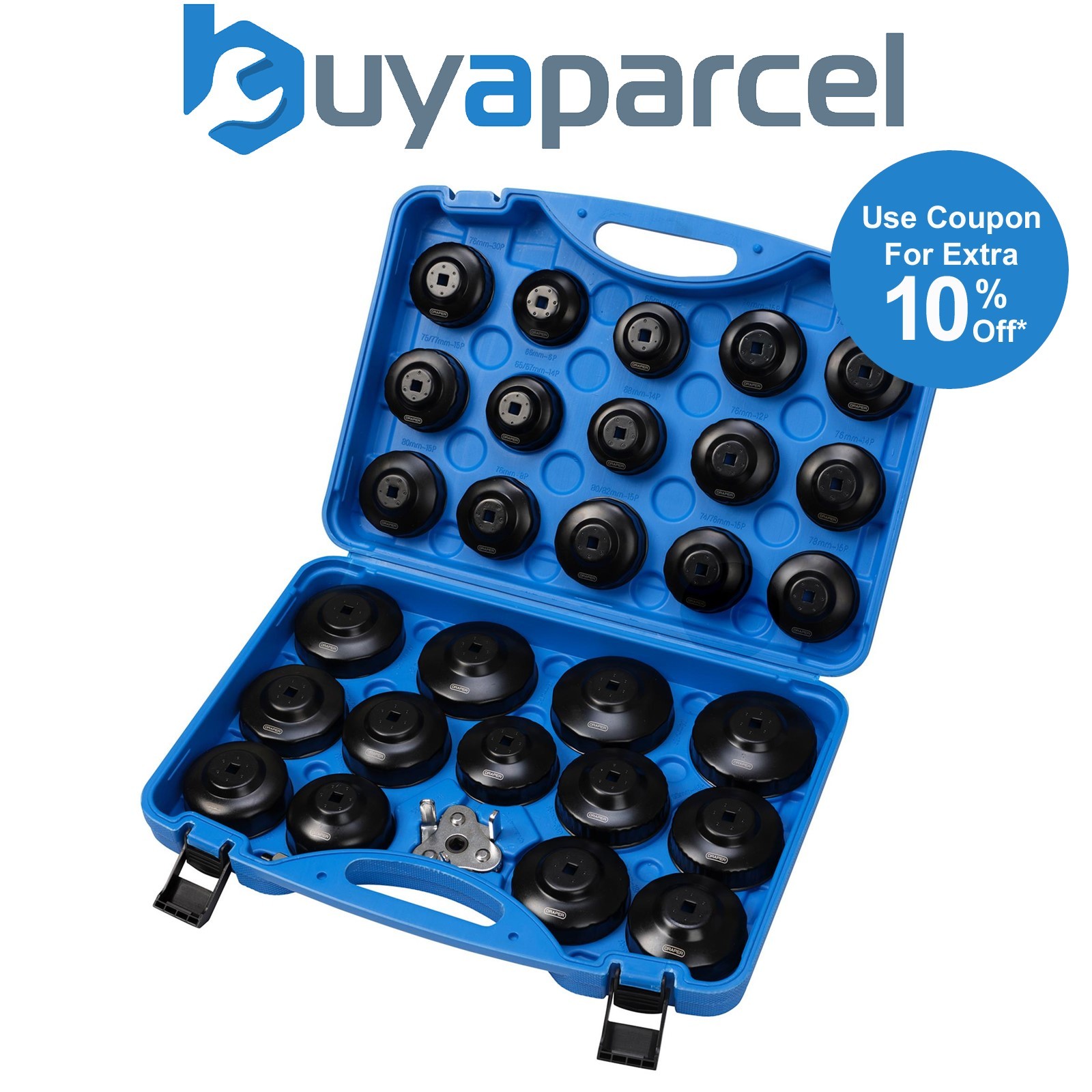 Draper 27752 Oil Filter Cap Wrench Set (30 Piece)