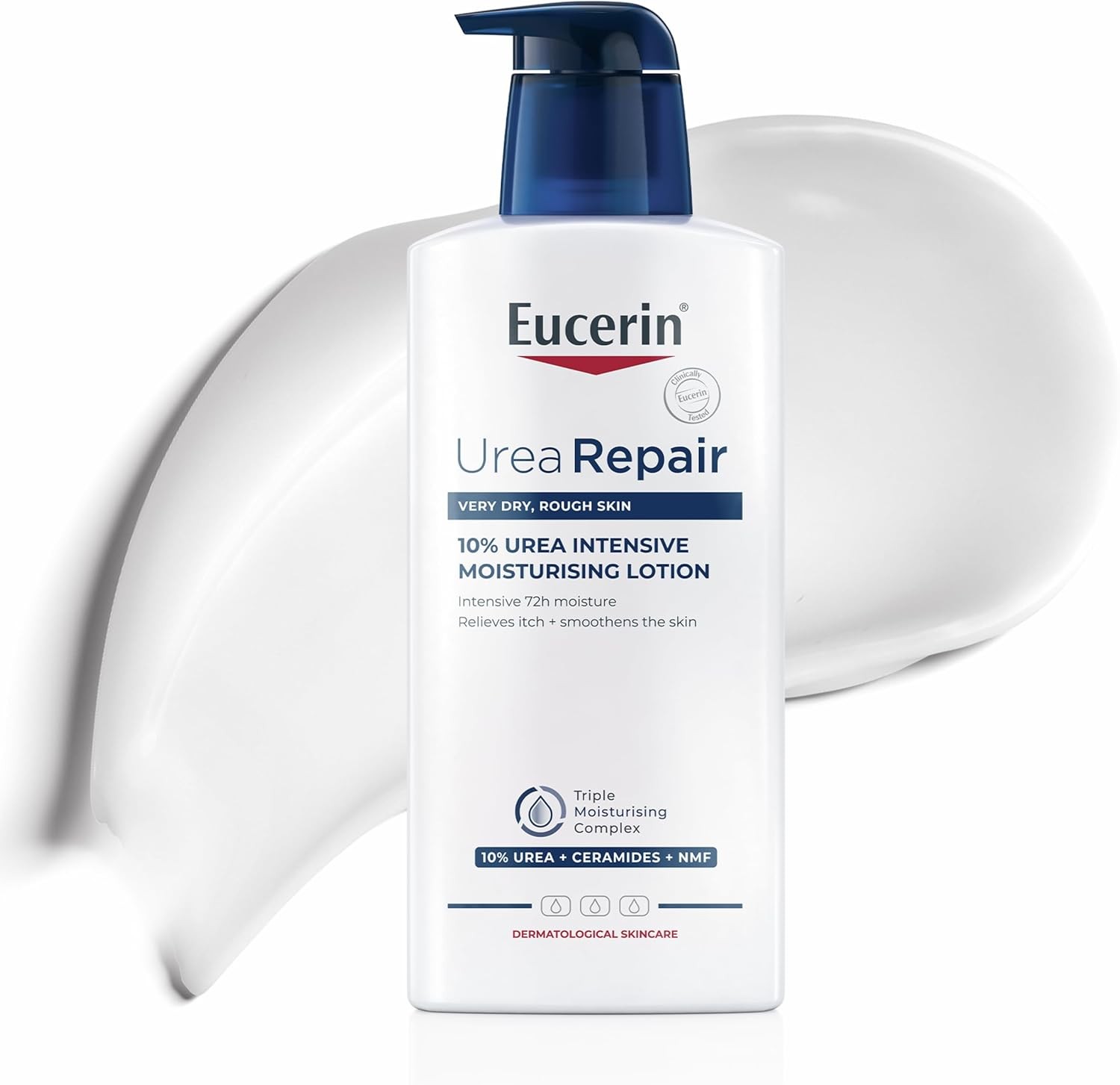 Eucerin UreaRepair Plus Body Lotion 10% Urea 400ml, Intensive 48H Dry Skin Reli