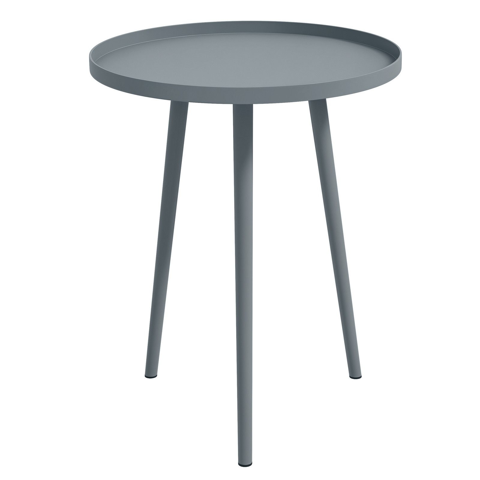 Outsunny Round Garden Coffee Table, Outdoor Side Table with Rounded Edge