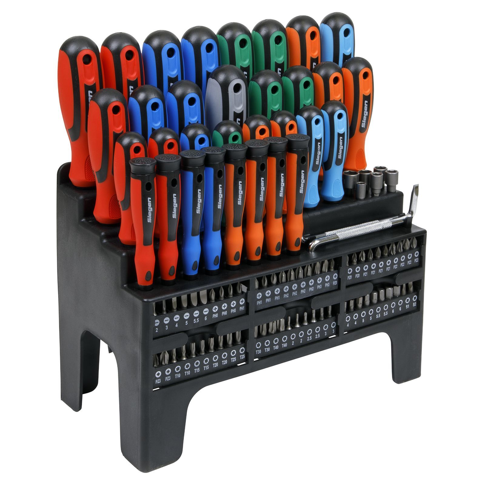 Sealey Screwdriver, Bit & Nut Driver Set 100pc - S01248