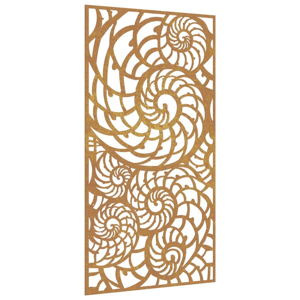 Garden Wall Decoration Art Decor Corten Steel Shell Design vidaXL