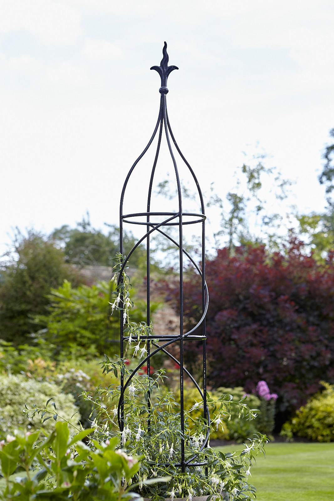 Extra Large Garden Obelisk Climbing Plant Support Frame Handcrafted 2m Aston
